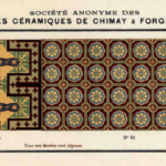 antieke vloertegels van Societe Anonyme des carrelages Ceramiques de Chimay a Forges Lez Chimay