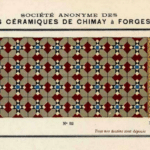 oude keramische tegels van Societe Anonyme des carrelages Ceramiques de Chimay a Forges Lez Chimay