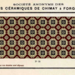 antieke keramische vloertegels van Societe Anonyme des carrelages Ceramiques de Chimay a Forges Lez Chimay