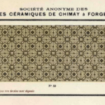 keramische motieftegel van Societe Anonyme des carrelages Ceramiques de Chimay a Forges Lez Chimay