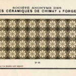 keramische patroontegels Societe Anonyme des carrelages Ceramiques de Chimay a Forges Lez Chimay