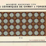 antieke tegeltjes Societe Anonyme des carrelages Ceramiques de Chimay a Forges Lez Chimay