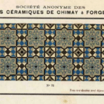 antieke tegelvloer van Societe Anonyme des carrelages Ceramiques de Chimay a Forges Lez Chimay