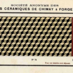 oude patroontegel van Societe Anonyme des carrelages Ceramiques de Chimay a Forges Lez Chimay