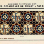 antieke patroontegels Societe Anonyme des carrelages Ceramiques de Chimay a Forges Lez Chimay
