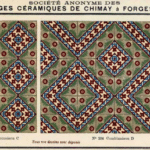 oude motieftegels van Societe Anonyme des carrelages Ceramiques de Chimay a Forges Lez Chimay