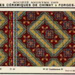 antieke motieftegels van Societe Anonyme des carrelages Ceramiques de Chimay a Forges Lez Chimay