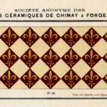 oude tegels met patronen van Societe Anonyme des carrelages Ceramiques de Chimay a Forges Lez Chimay