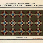 antieke vloertegels met motieven van Societe Anonyme des carrelages Ceramiques de Chimay a Forges Lez Chimay