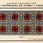 patroontegels keramiek van Societe Anonyme des carrelages Ceramiques de Chimay a Forges Lez Chimay