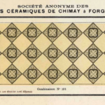 oud tegelvloertje van Societe Anonyme des carrelages Ceramiques de Chimay a Forges Lez Chimay
