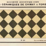 antieke tegels keramiek van Societe Anonyme des carrelages Ceramiques de Chimay a Forges Lez Chimay